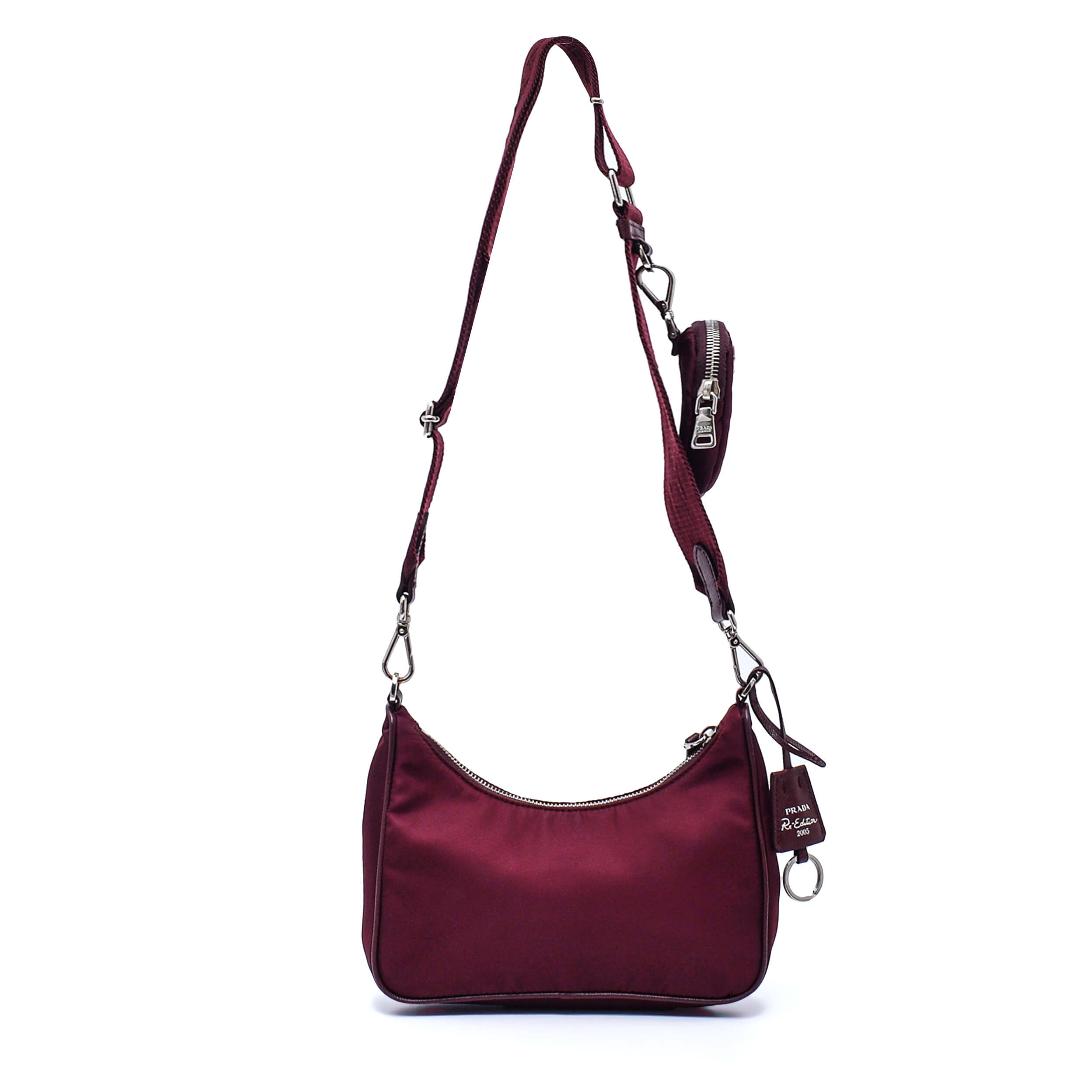 Prada - Burgundy Nylon Re/Edition 2005 Shoulder Bag